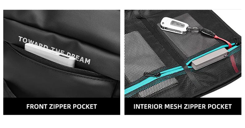 Multifunctional Waterproof Gym Shoulder Bag Backpack |Kasmora