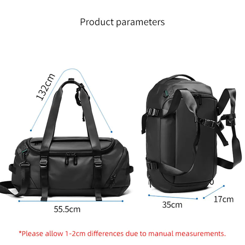 Multifunctional Waterproof Gym Shoulder Bag Backpack |Kasmora